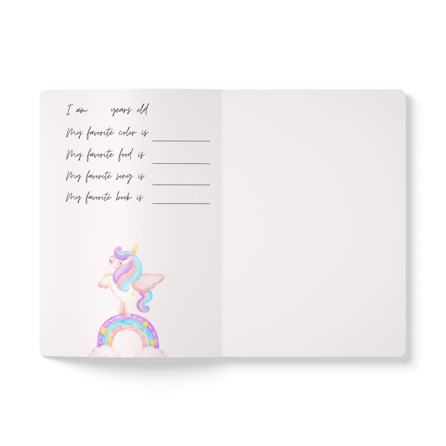 Unicorn Softcover Journal