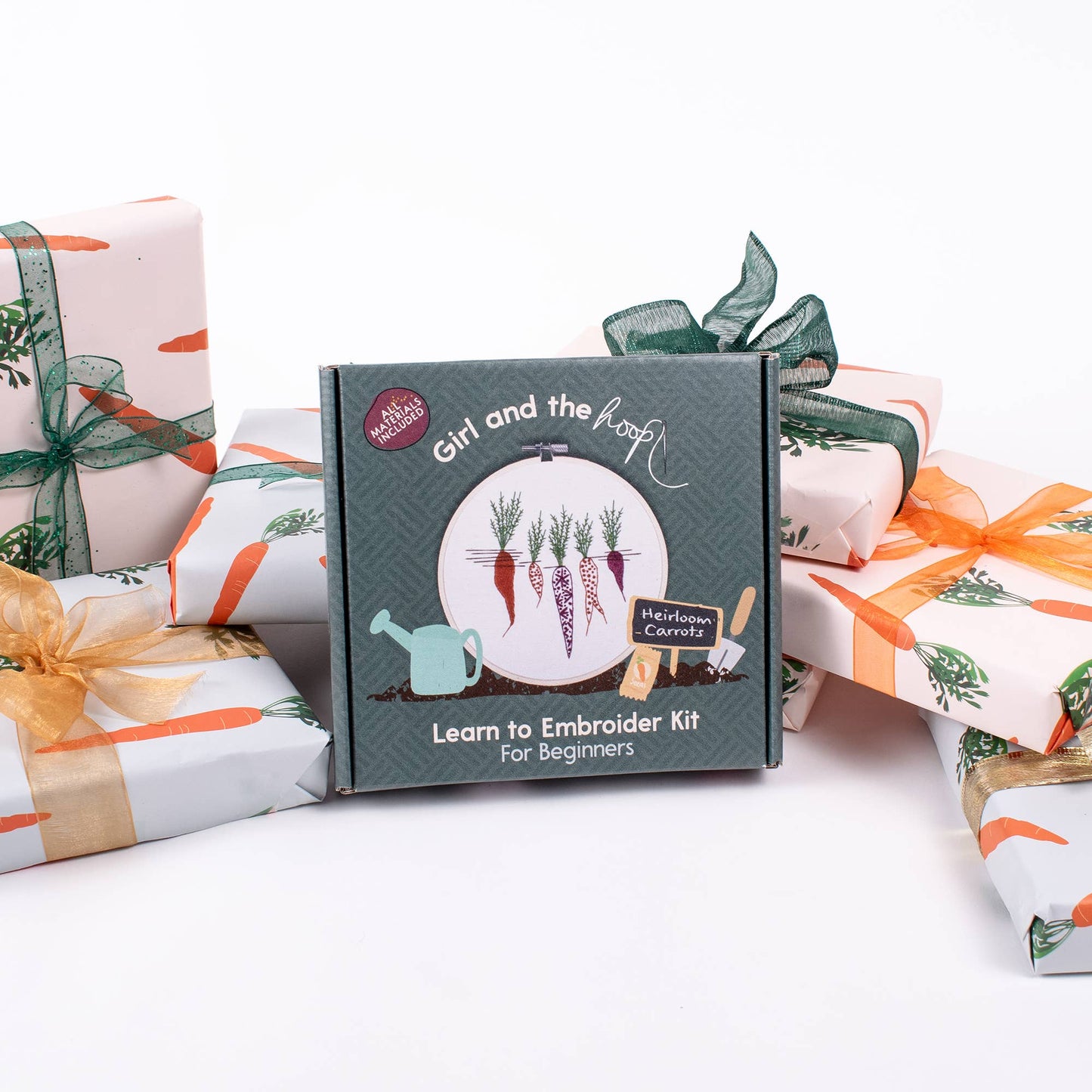 Carrot Embroidery Kit for Beginner