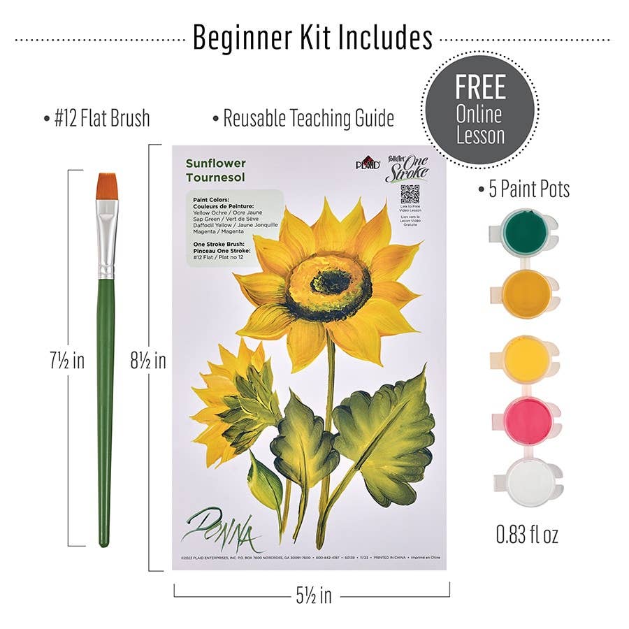 Learn To Paint - Sunflower