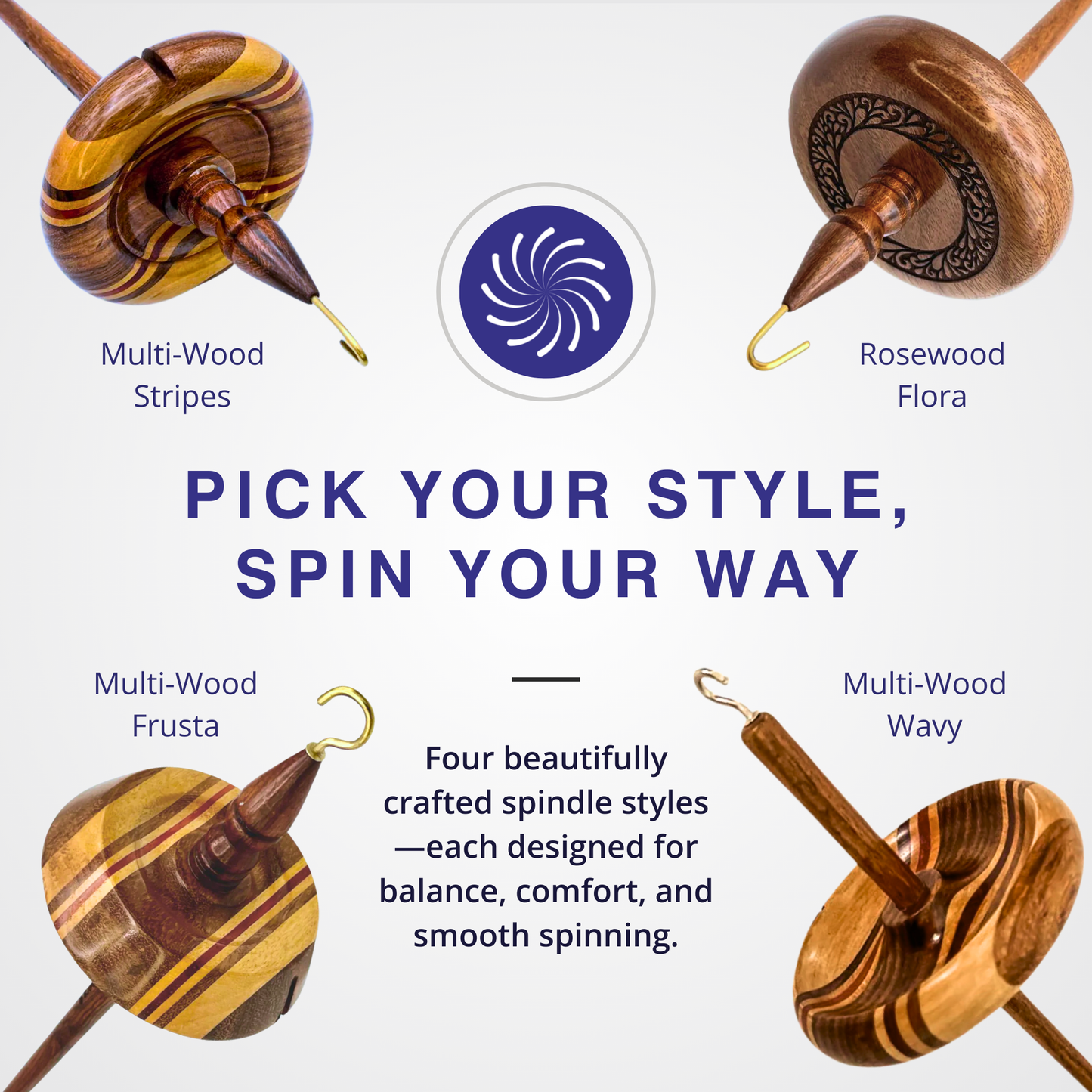 Premium Top Whorl Drop Spindle