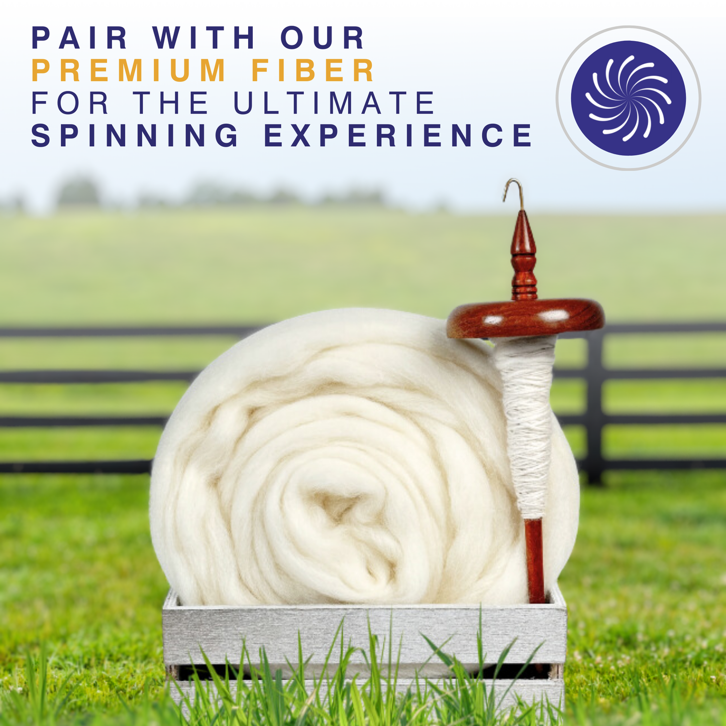 Premium Top Whorl Drop Spindle