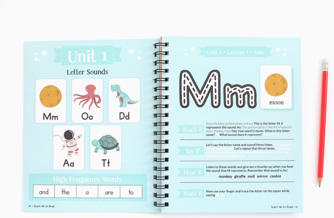 Teach Me To Read: A Parent Guided Student Workbook For Kids