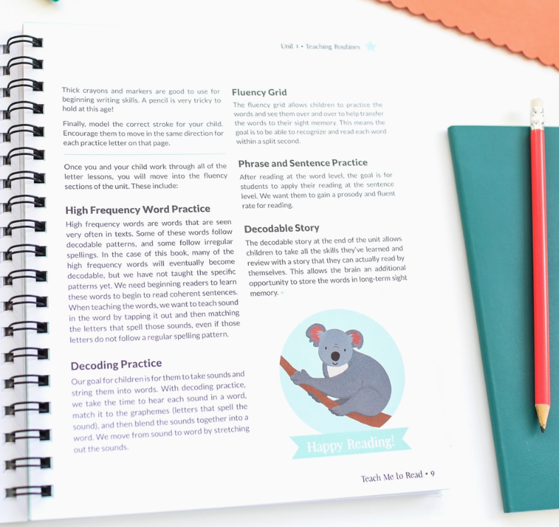 Teach Me To Read: A Parent Guided Student Workbook For Kids