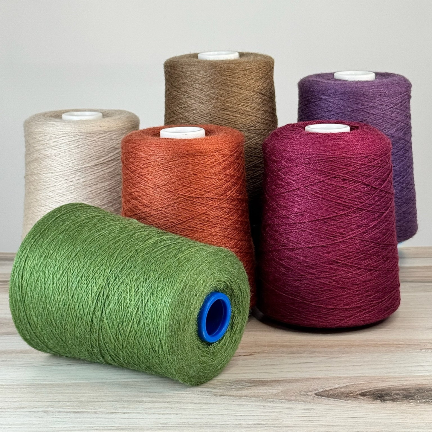 Revolution Fibers Zephira Wool-Silk 1lb Cones | 2/18 Lace Weight Yarn | 50% Superfine Merino Wool & 50% Tussah Silk