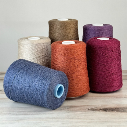 Revolution Fibers Zephira Wool-Silk 1lb Cones | 2/18 Lace Weight Yarn | 50% Superfine Merino Wool & 50% Tussah Silk