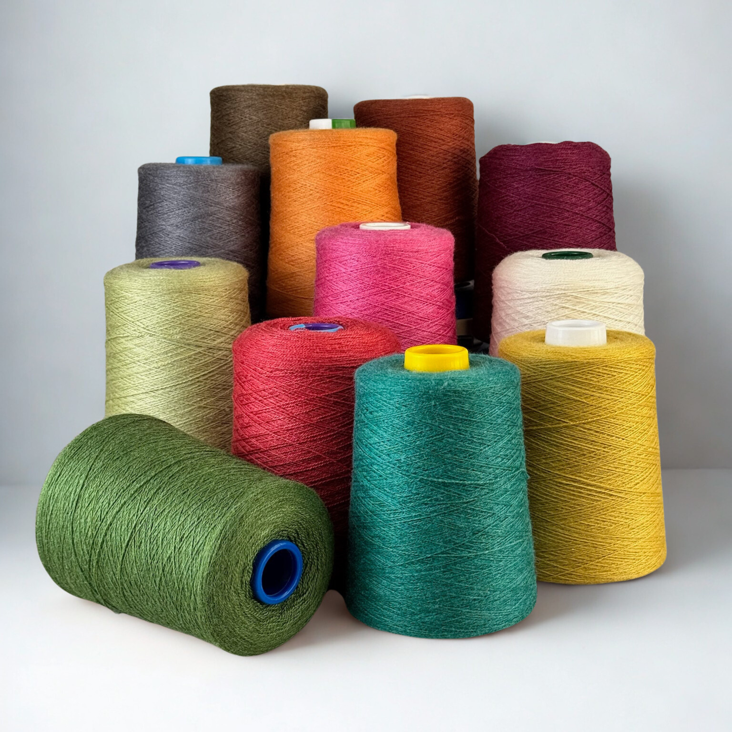 Revolution Fibers Zephira Wool-Silk 1lb Cones | 2/18 Lace Weight Yarn | 50% Superfine Merino Wool & 50% Tussah Silk