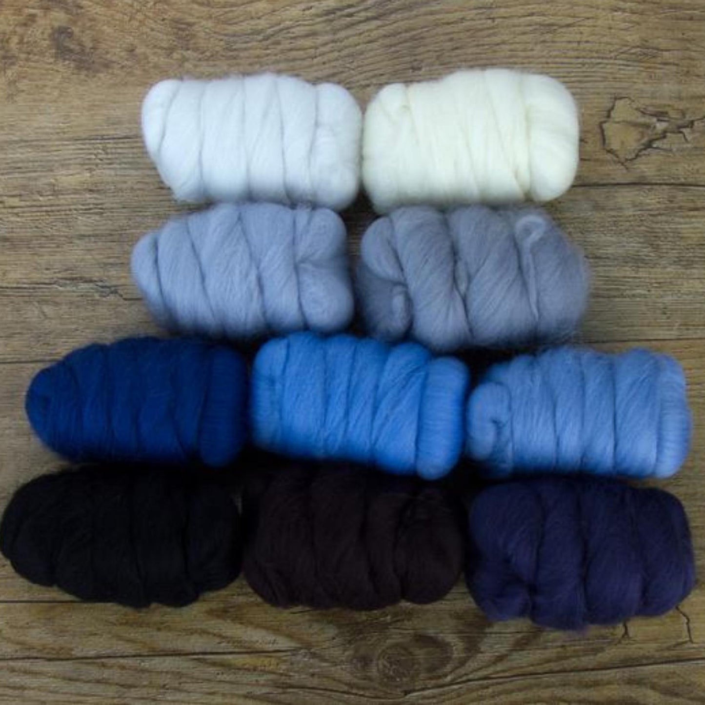 Mixed Merino Wool Variety Pack | Glacier Chill (Multicolored) 250 Grams, 23 Micron
