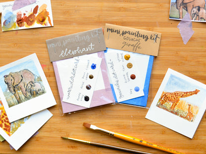 Mini Painting Bundle- Animal Friends: With Brush