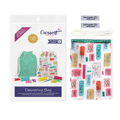 Drawstring Bag Sewing Kit - Makes 2 Bags