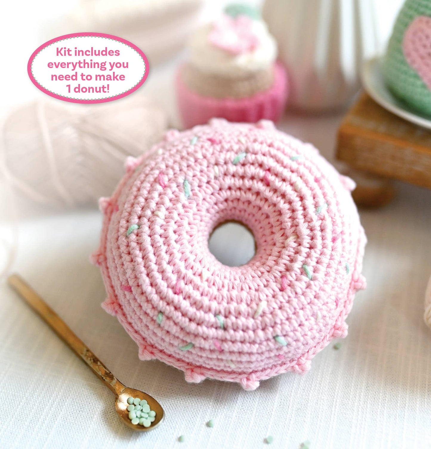 Crochet Café Amigurumi Kit Donut
