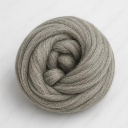 Natural Gray Corriedale Cross Combed Wool Top