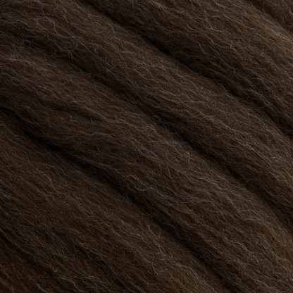 Natural Brown Corriedale Cross Combed Wool Top