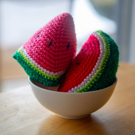 Juicy Watermelon Amigurumi Crochet or Knit Kit