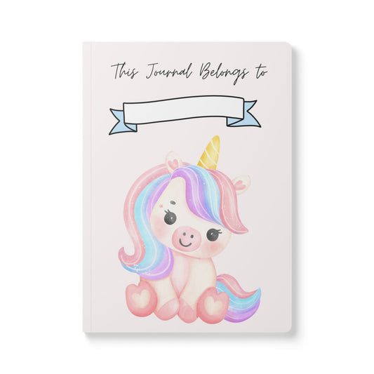 Unicorn Softcover Journal