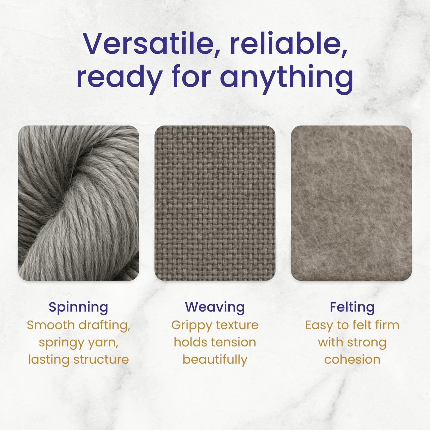 Natural Gray Corriedale Cross Combed Wool Top