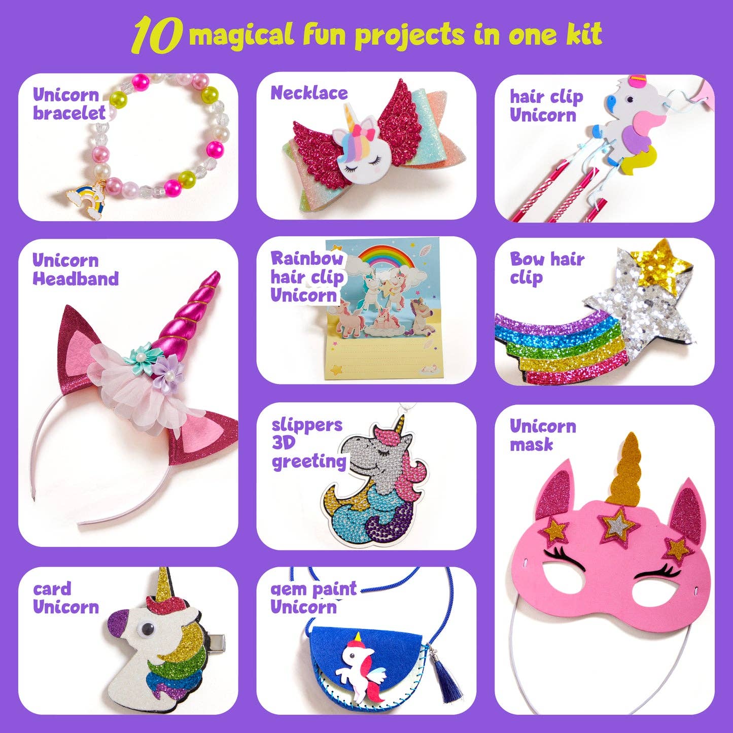 Dan&Darci Unicorn Bundle Craft Kit - 12 Projects