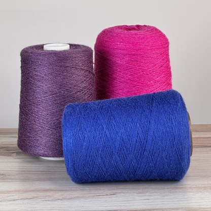 Revolution Fibers Zephira Wool-Silk 1lb Cones | 2/18 Lace Weight Yarn | 50% Superfine Merino Wool & 50% Tussah Silk