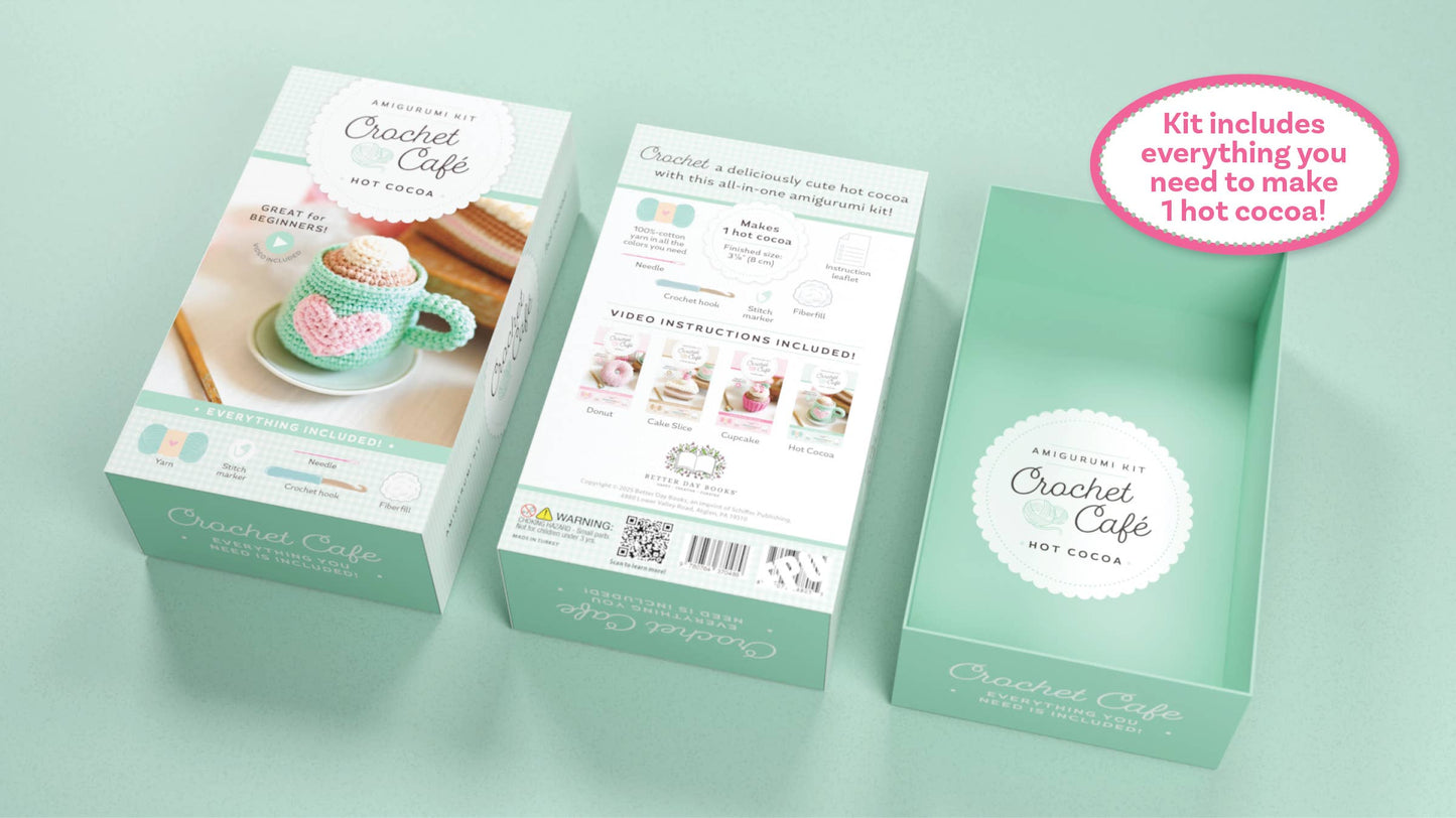 Crochet Café Amigurumi Kit Hot Cocoa