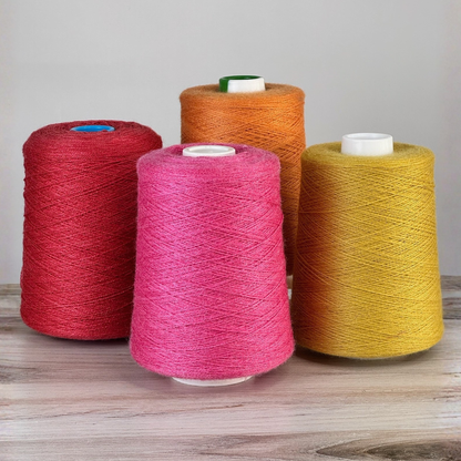 Revolution Fibers Zephira Wool-Silk 1lb Cones | 2/18 Lace Weight Yarn | 50% Superfine Merino Wool & 50% Tussah Silk