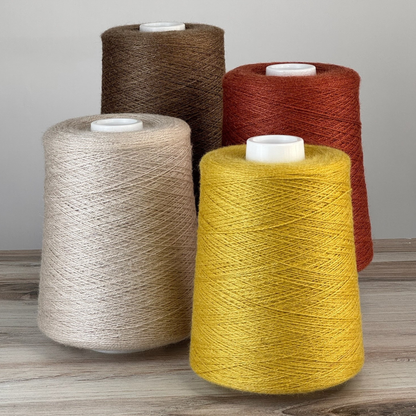 Revolution Fibers Zephira Wool-Silk 1lb Cones | 2/18 Lace Weight Yarn | 50% Superfine Merino Wool & 50% Tussah Silk