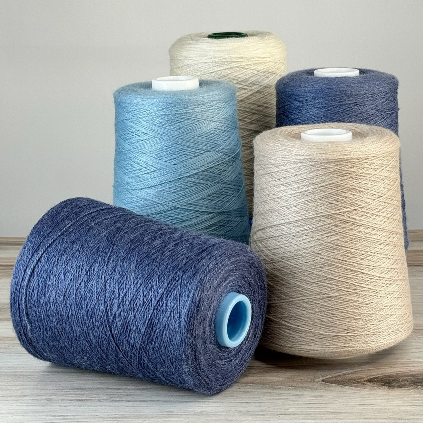 Revolution Fibers Zephira Wool-Silk 1lb Cones | 2/18 Lace Weight Yarn | 50% Superfine Merino Wool & 50% Tussah Silk