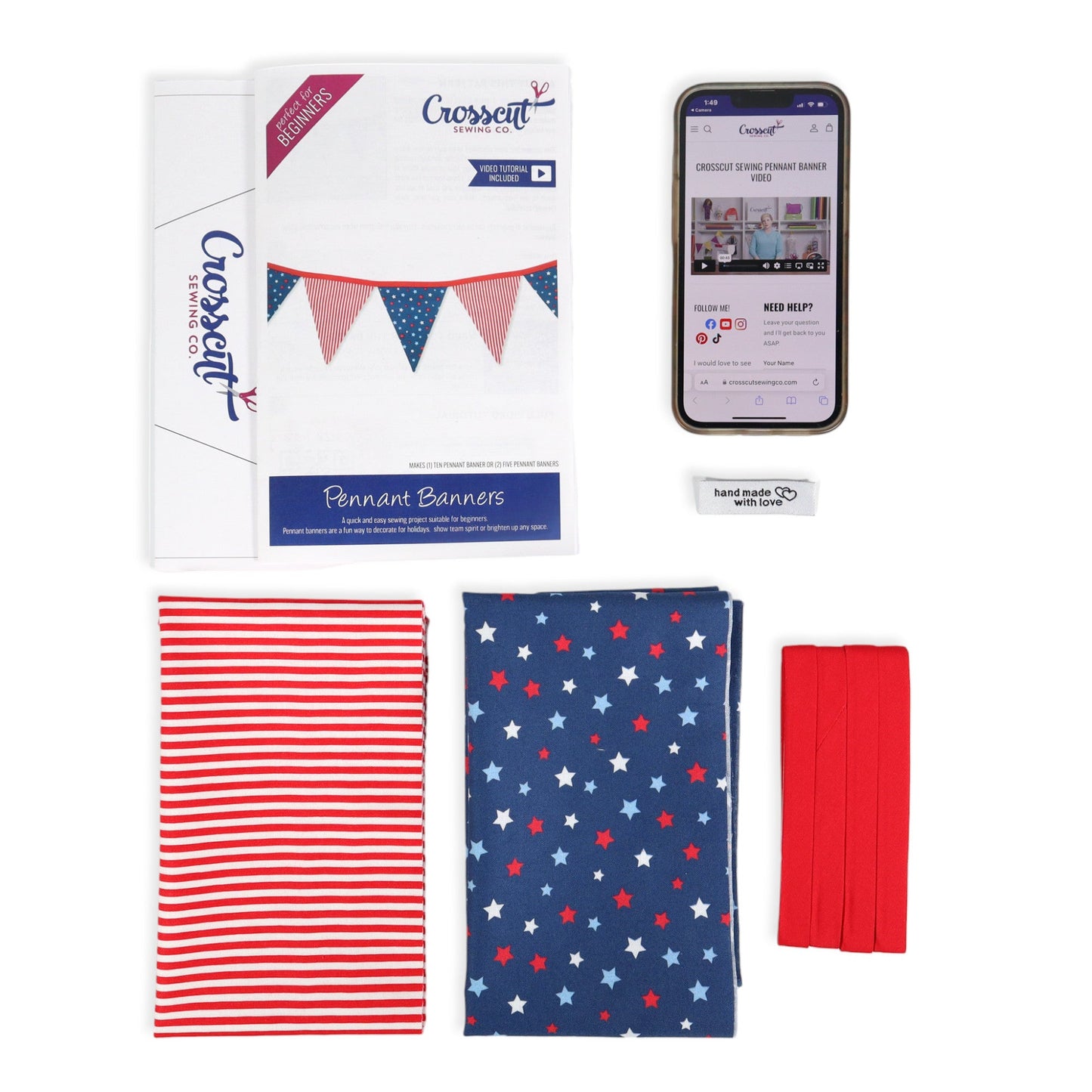 Pennant Banner Sewing Kit