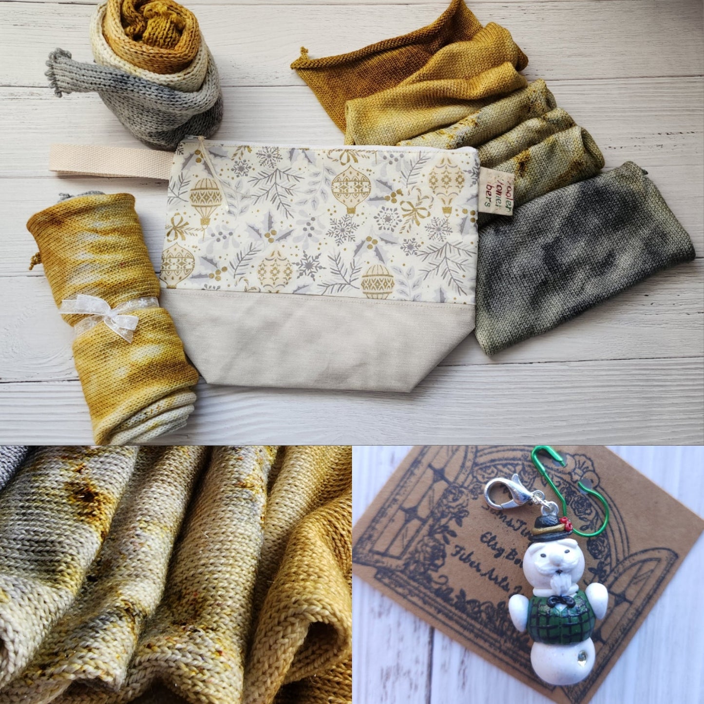 Silver and Gold Sock Blanks (yarn Crochet knit)