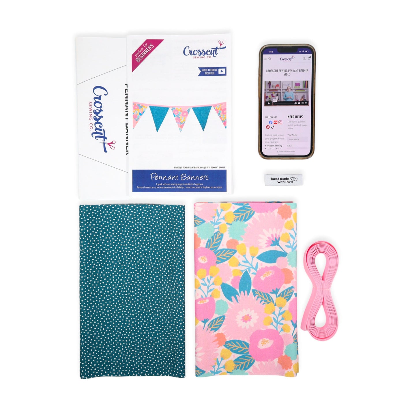 Pennant Banner Sewing Kit