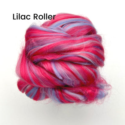 Dyed Multi-Color Bamboo Fiber Top | 5 Uber Soft, Luxurious Blended Colors | 125 Grams, 19 Micron