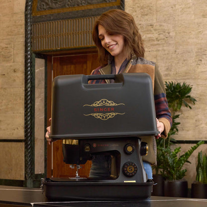 SINGER® HD500 Classic Black Sewing Machine & Hard Carrying Case Bundle