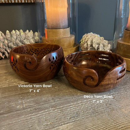 Rosewood Yarn Bowls