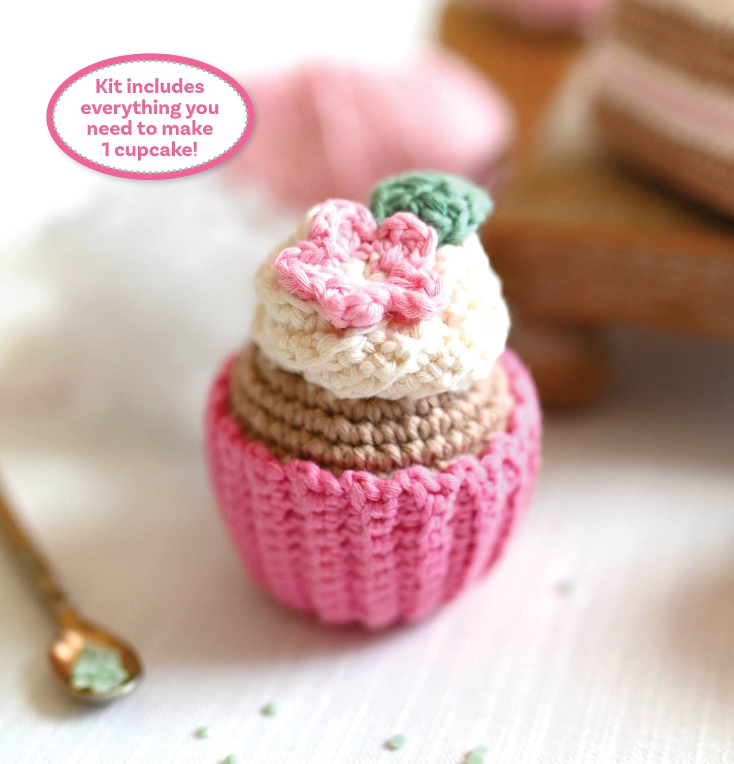 Crochet Café Amigurumi Kit Cupcake