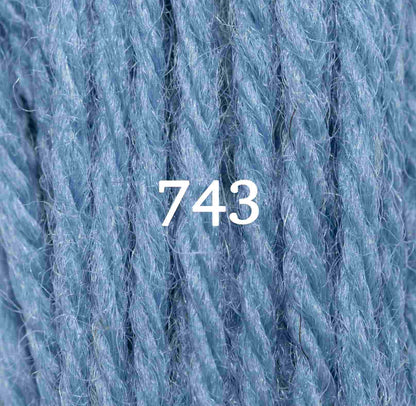 Appletons Wool Yarn - Bright China Blue 741-749