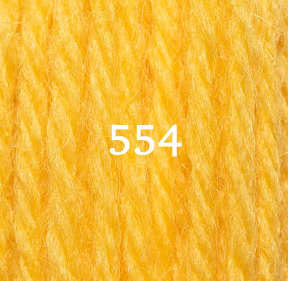Appletons Wool Yarn - Bright Yellow 551 - 557