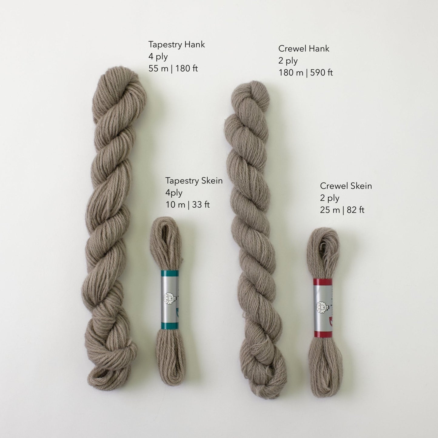 Appletons Wool Yarn - Grey Scale 111-115