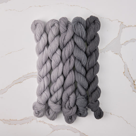 Appletons Wool Yarn - Grey Scale 111-115