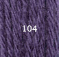 Appletons Wool Yarn - Purple 101 - 106