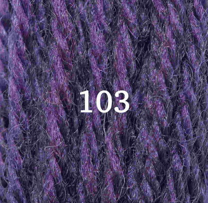 Appletons Wool Yarn - Purple 101 - 106