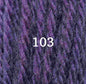 Appletons Wool Yarn - Purple 101 - 106