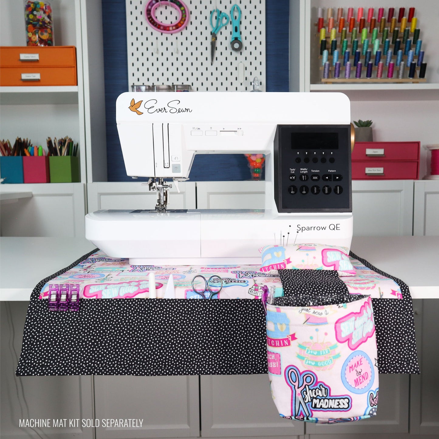 Pin Cushion and Thread Catcher Sewing Kit