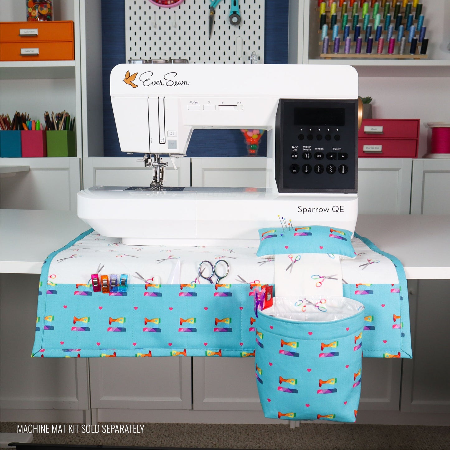 Pin Cushion and Thread Catcher Sewing Kit