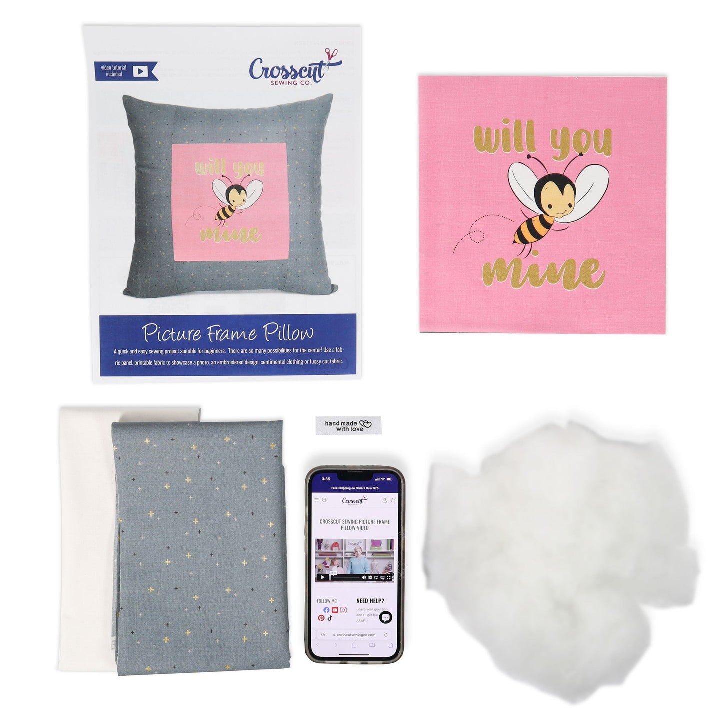 Picture Frame Pillow Sewing Kit