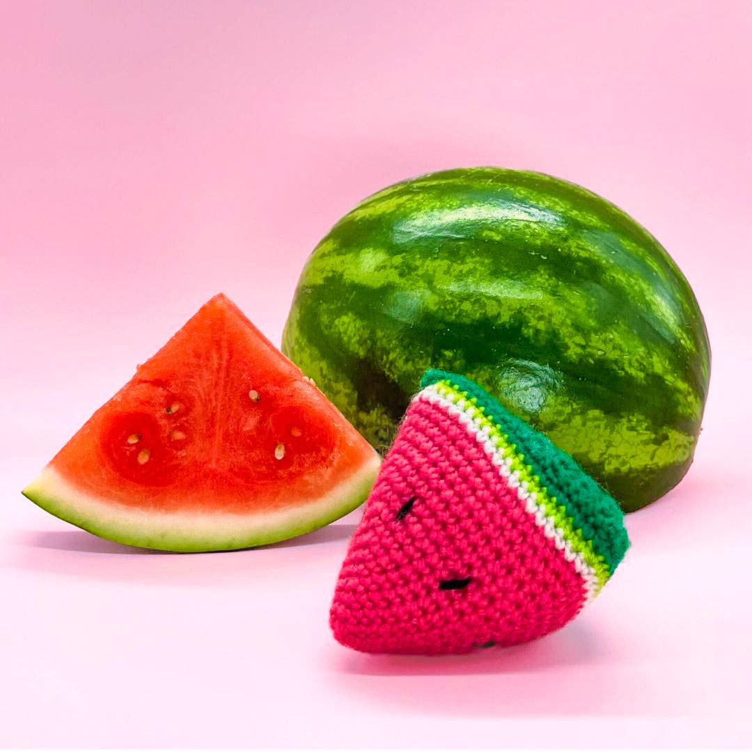 Juicy Watermelon Amigurumi Crochet or Knit Kit