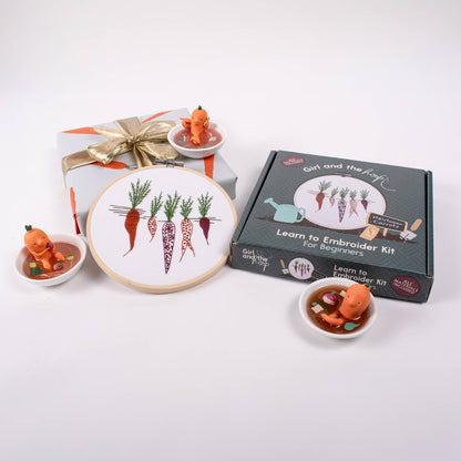 Carrot Embroidery Kit for Beginner