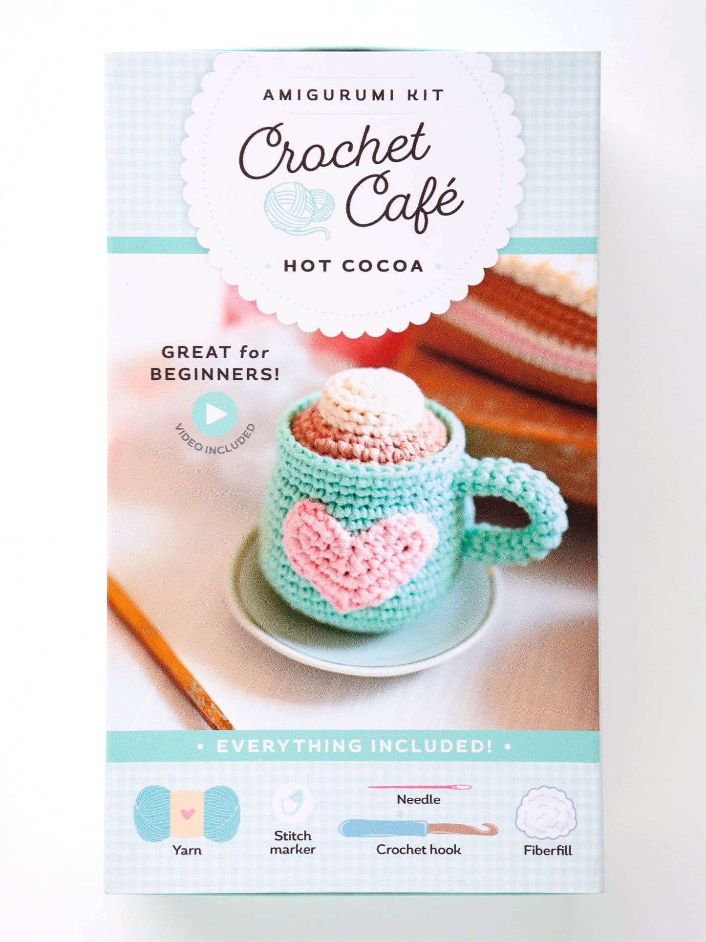 Crochet Café Amigurumi Kit Hot Cocoa