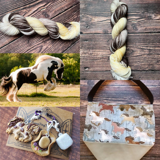 Gypsy Horse (yarn crochet knit)