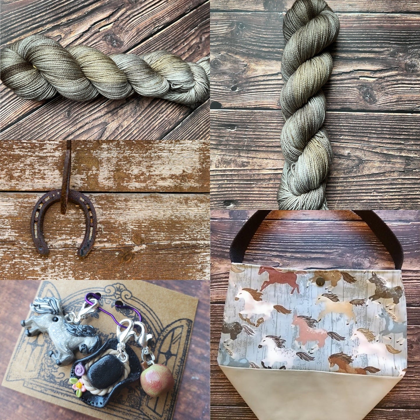 Horseshoe (yarn crochet knit)