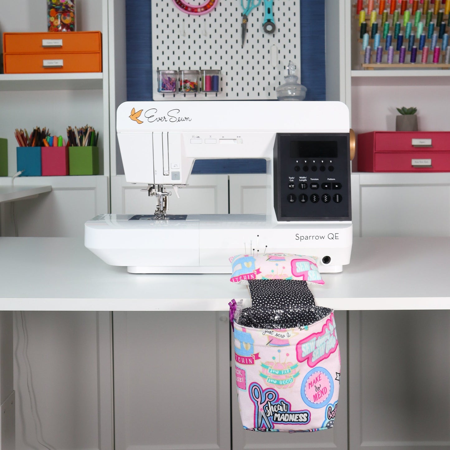 Pin Cushion and Thread Catcher Sewing Kit