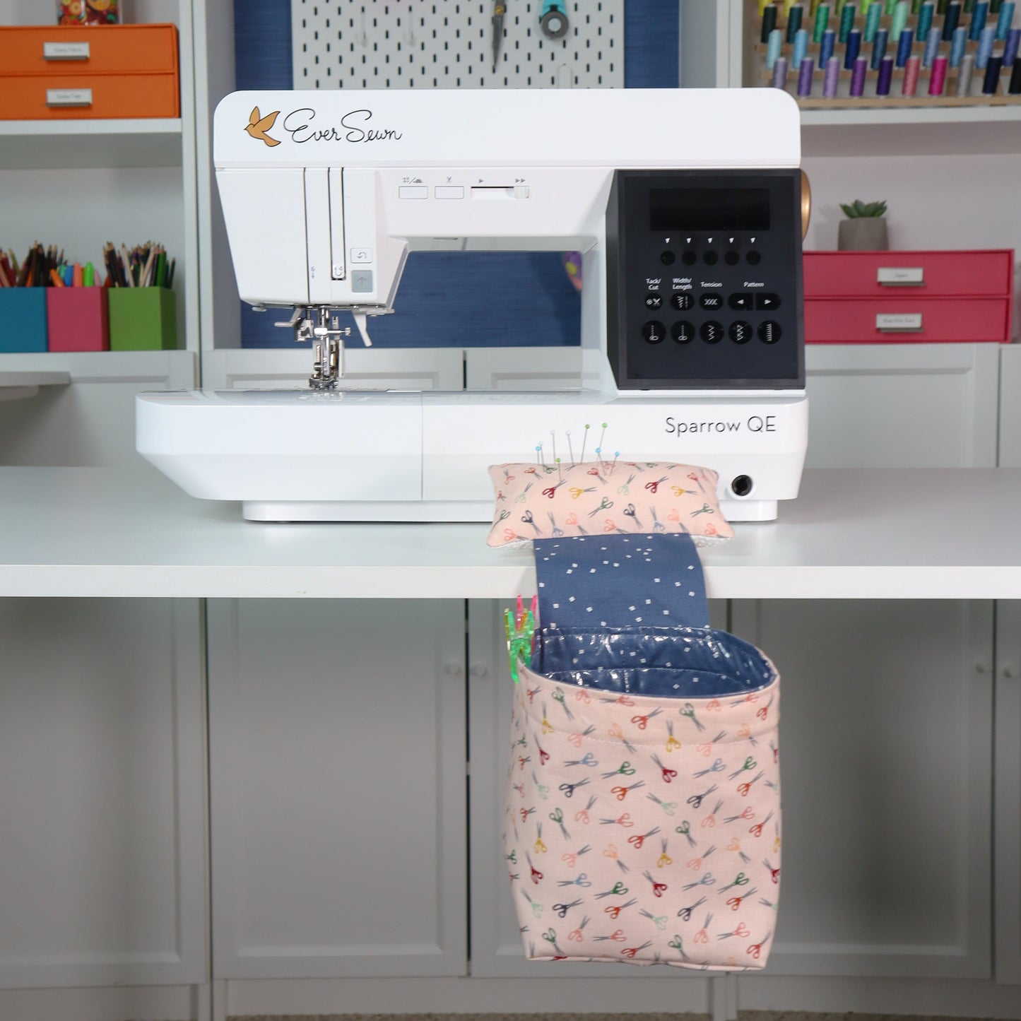 Pin Cushion and Thread Catcher Sewing Kit