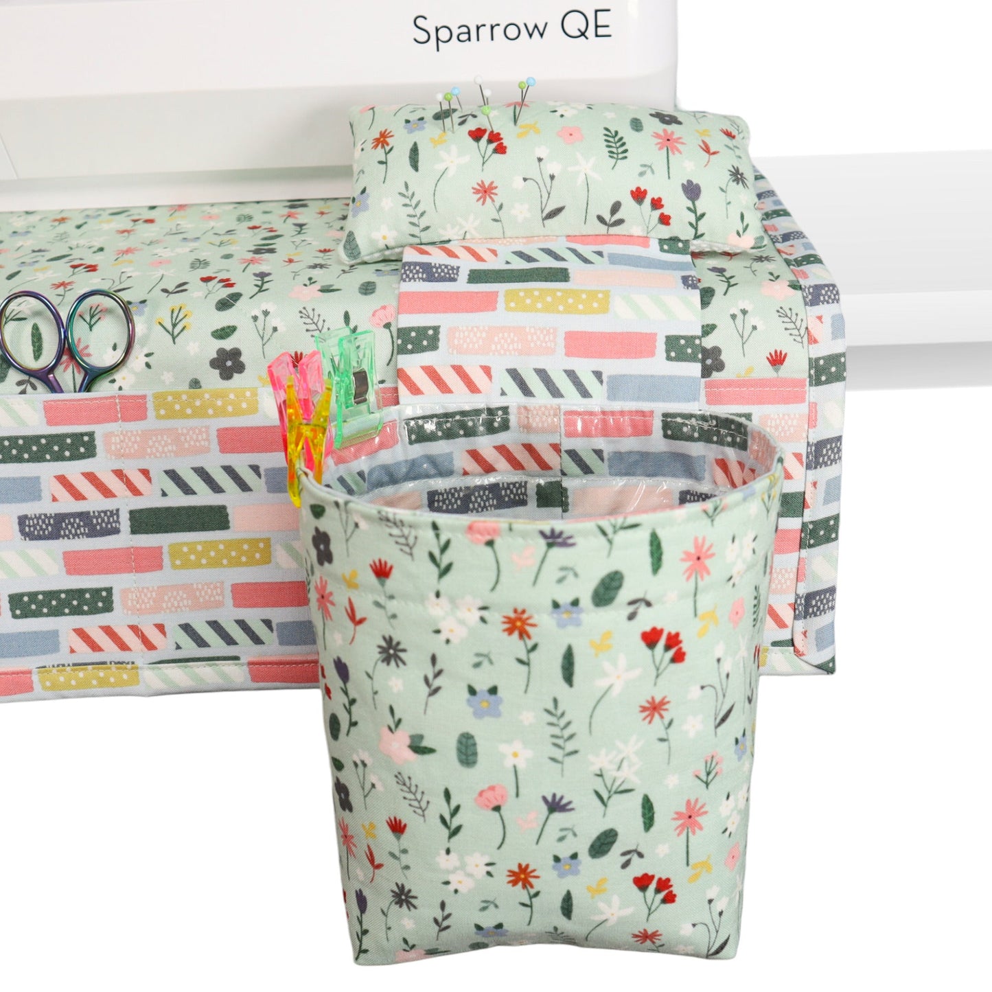 Pin Cushion and Thread Catcher Sewing Kit